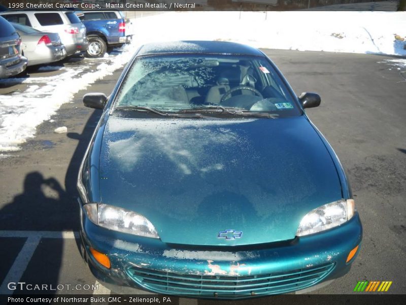 Manta Green Metallic / Neutral 1998 Chevrolet Cavalier Coupe