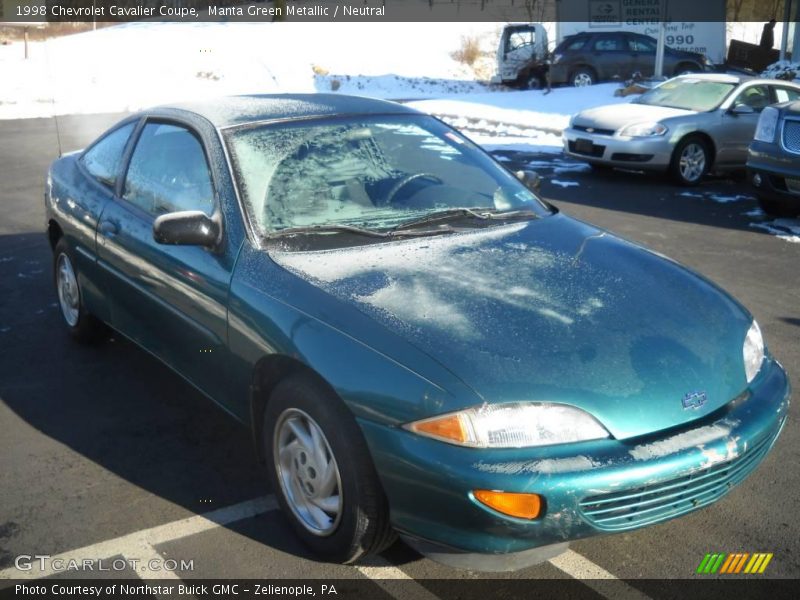 Manta Green Metallic / Neutral 1998 Chevrolet Cavalier Coupe