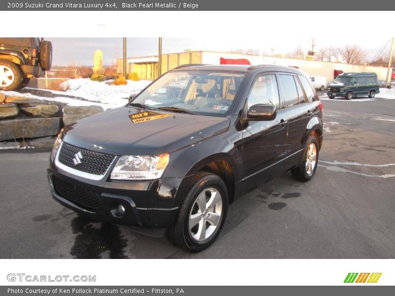 Black Pearl Metallic / Beige 2009 Suzuki Grand Vitara Luxury 4x4