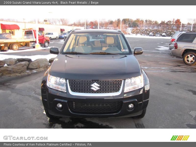 Black Pearl Metallic / Beige 2009 Suzuki Grand Vitara Luxury 4x4