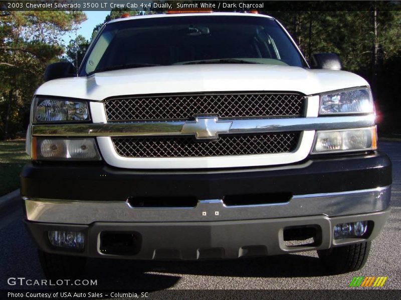 Summit White / Dark Charcoal 2003 Chevrolet Silverado 3500 LT Crew Cab 4x4 Dually