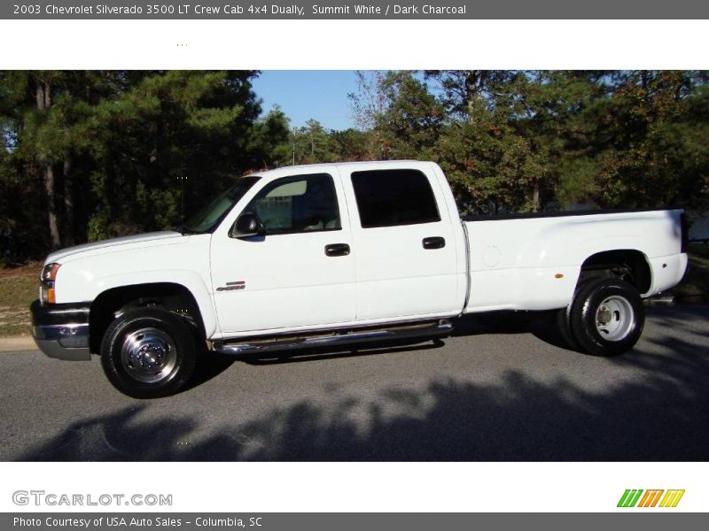 Summit White / Dark Charcoal 2003 Chevrolet Silverado 3500 LT Crew Cab 4x4 Dually