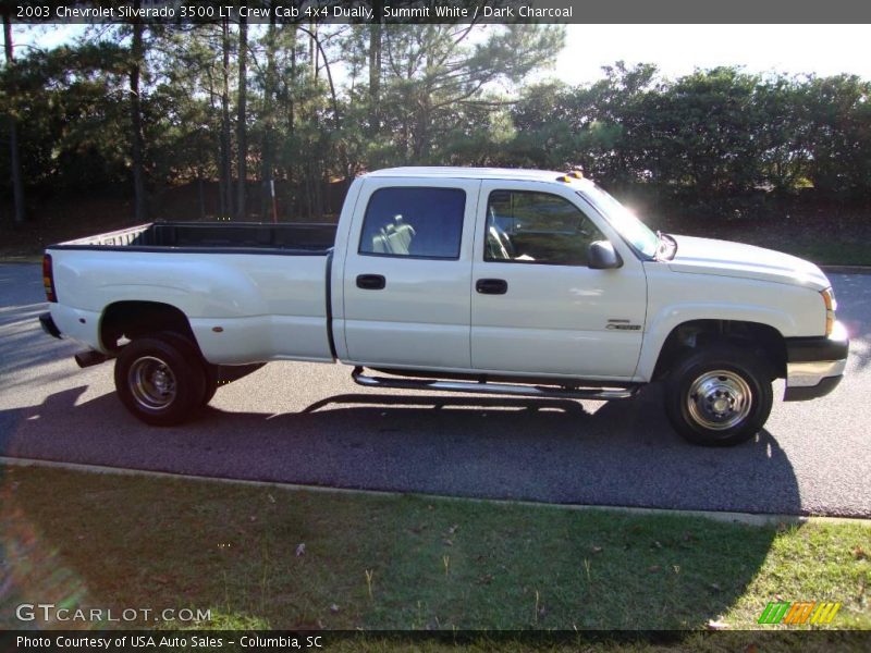 Summit White / Dark Charcoal 2003 Chevrolet Silverado 3500 LT Crew Cab 4x4 Dually