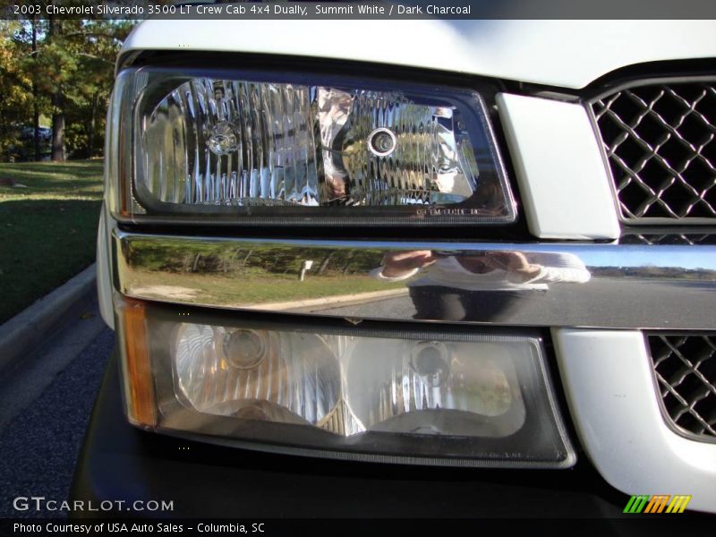 Summit White / Dark Charcoal 2003 Chevrolet Silverado 3500 LT Crew Cab 4x4 Dually