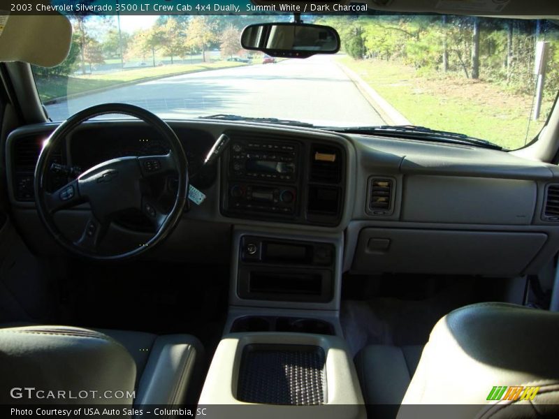 Summit White / Dark Charcoal 2003 Chevrolet Silverado 3500 LT Crew Cab 4x4 Dually