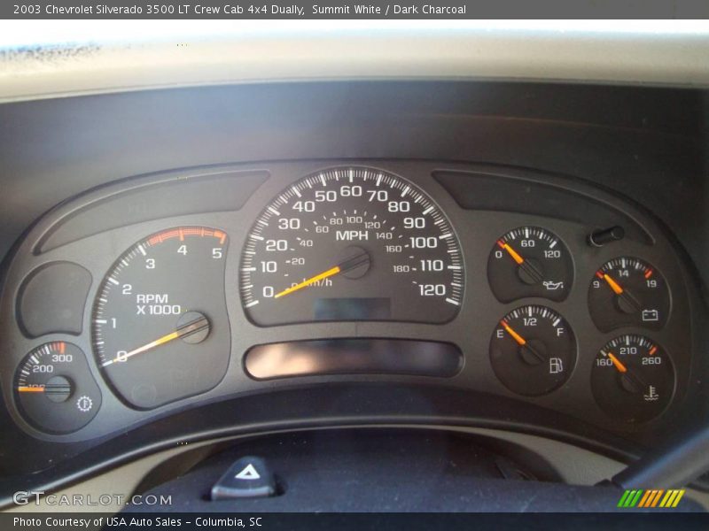 Summit White / Dark Charcoal 2003 Chevrolet Silverado 3500 LT Crew Cab 4x4 Dually