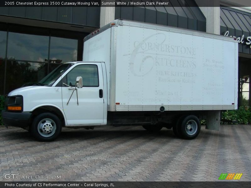Summit White / Medium Dark Pewter 2005 Chevrolet Express 3500 Cutaway Moving Van