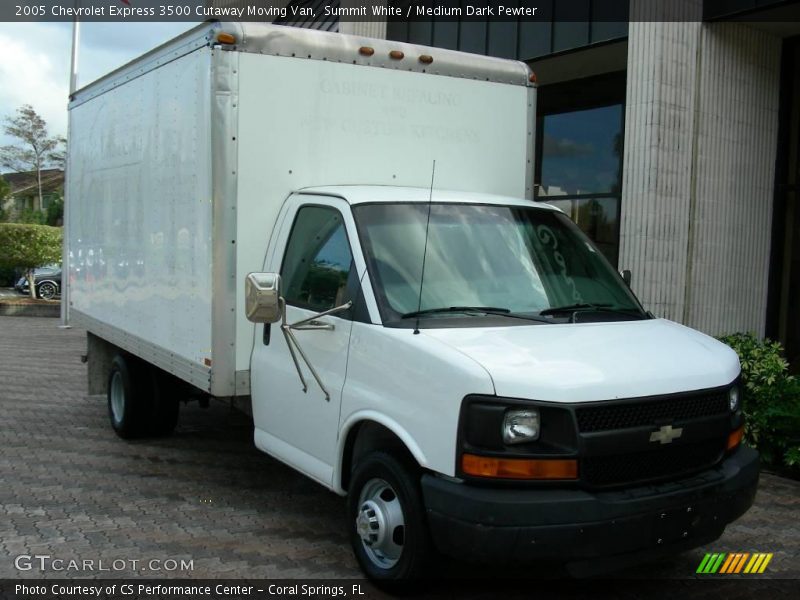 Summit White / Medium Dark Pewter 2005 Chevrolet Express 3500 Cutaway Moving Van