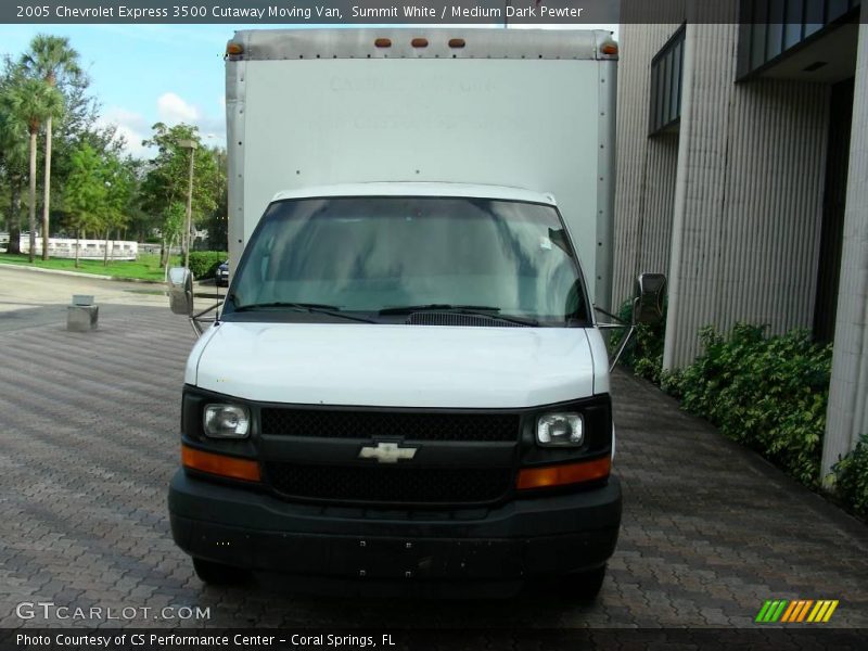 Summit White / Medium Dark Pewter 2005 Chevrolet Express 3500 Cutaway Moving Van