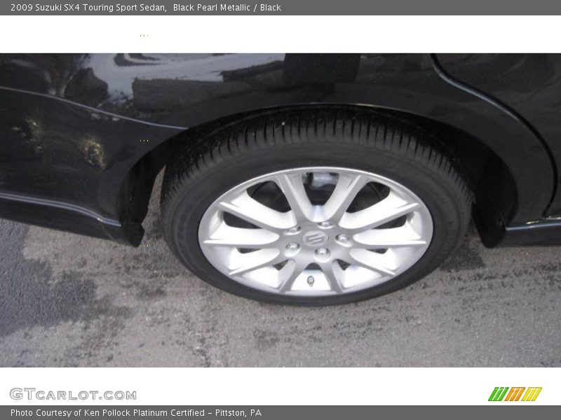 Black Pearl Metallic / Black 2009 Suzuki SX4 Touring Sport Sedan