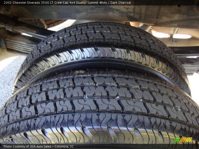Summit White / Dark Charcoal 2003 Chevrolet Silverado 3500 LT Crew Cab 4x4 Dually
