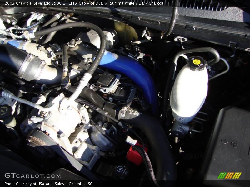 Summit White / Dark Charcoal 2003 Chevrolet Silverado 3500 LT Crew Cab 4x4 Dually