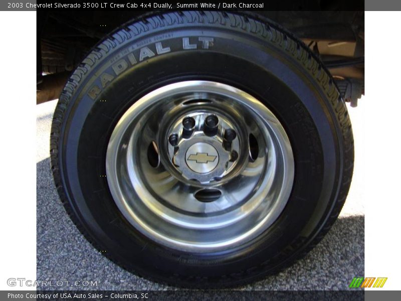 Summit White / Dark Charcoal 2003 Chevrolet Silverado 3500 LT Crew Cab 4x4 Dually