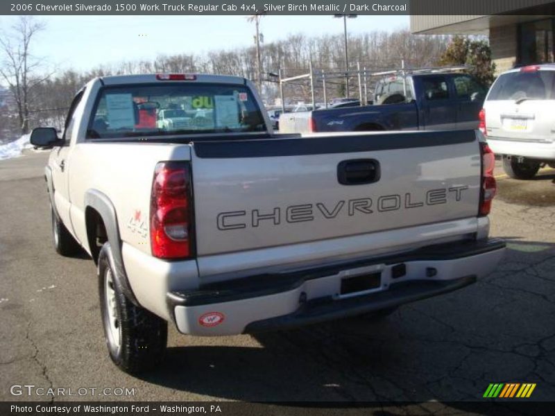 Silver Birch Metallic / Dark Charcoal 2006 Chevrolet Silverado 1500 Work Truck Regular Cab 4x4