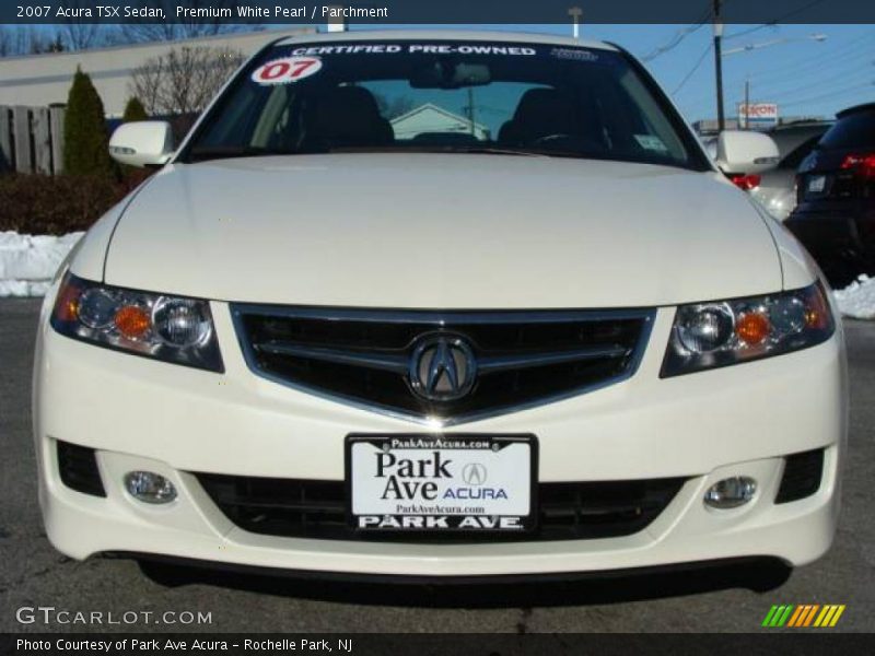 Premium White Pearl / Parchment 2007 Acura TSX Sedan