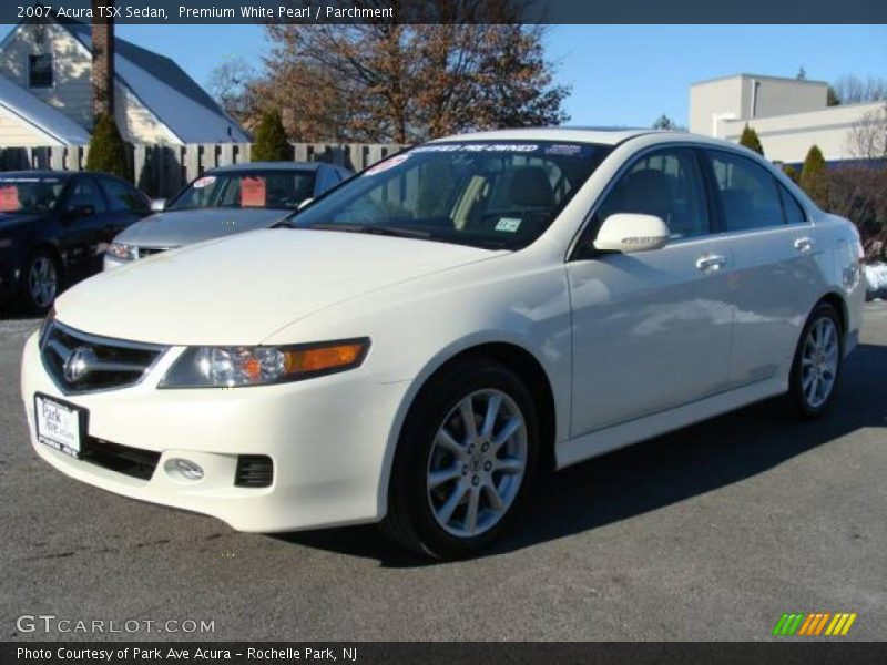 Premium White Pearl / Parchment 2007 Acura TSX Sedan