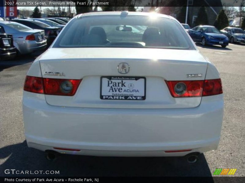 Premium White Pearl / Parchment 2007 Acura TSX Sedan