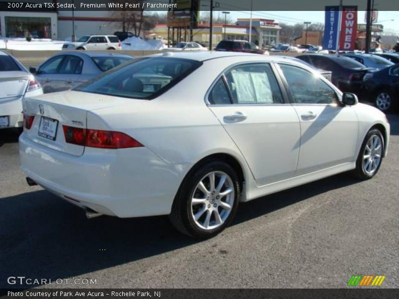 Premium White Pearl / Parchment 2007 Acura TSX Sedan