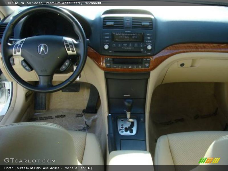 Premium White Pearl / Parchment 2007 Acura TSX Sedan