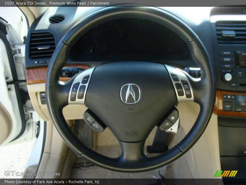 Premium White Pearl / Parchment 2007 Acura TSX Sedan