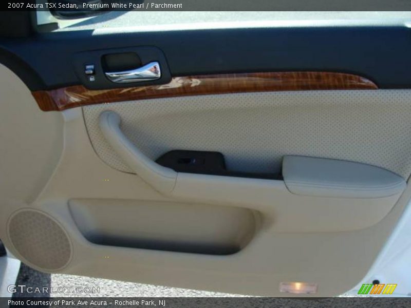 Premium White Pearl / Parchment 2007 Acura TSX Sedan