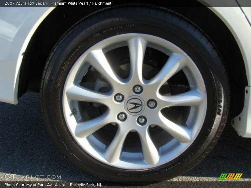 Premium White Pearl / Parchment 2007 Acura TSX Sedan