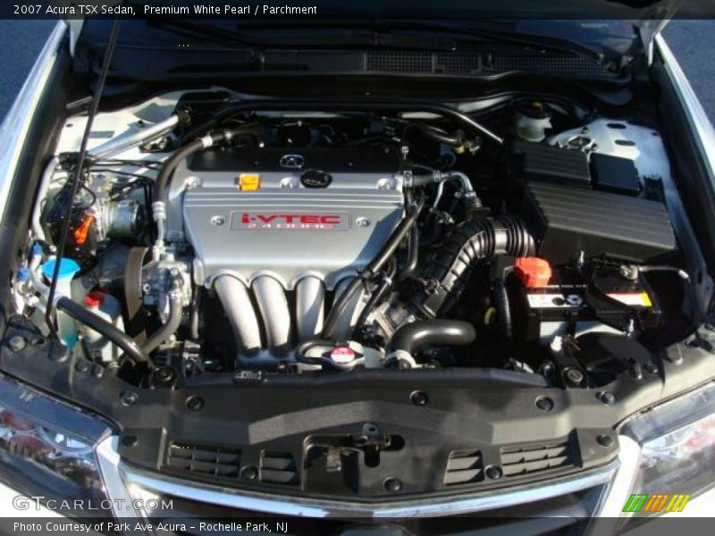 Premium White Pearl / Parchment 2007 Acura TSX Sedan