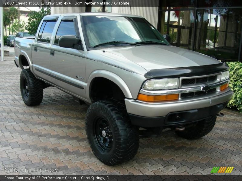 Light Pewter Metallic / Graphite 2003 Chevrolet S10 LS Crew Cab 4x4