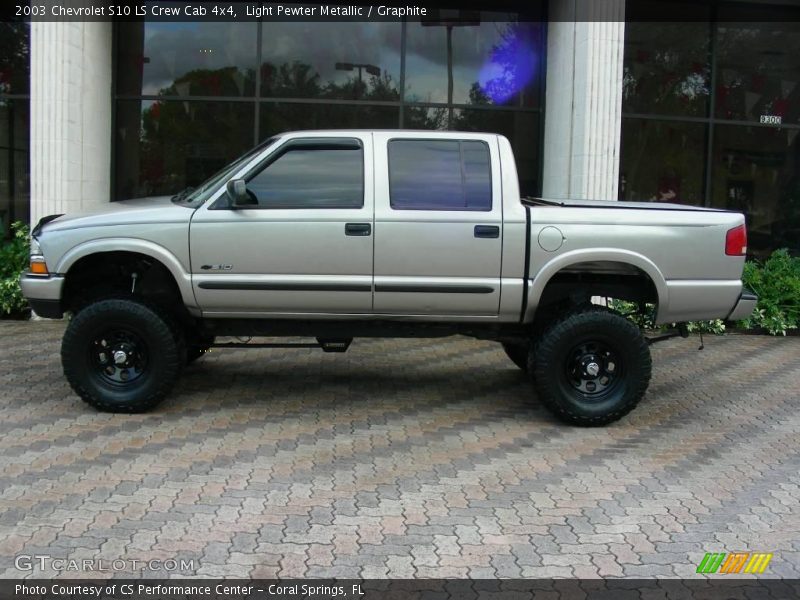 Light Pewter Metallic / Graphite 2003 Chevrolet S10 LS Crew Cab 4x4