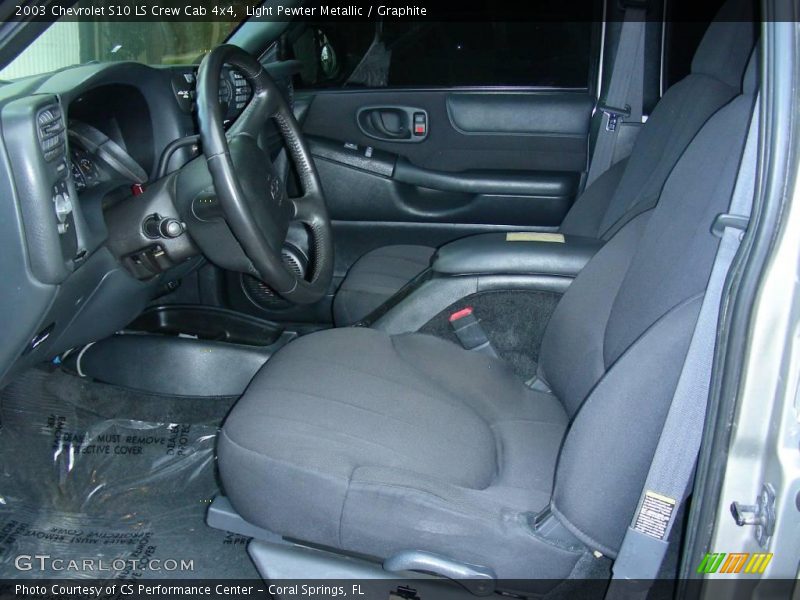 Light Pewter Metallic / Graphite 2003 Chevrolet S10 LS Crew Cab 4x4