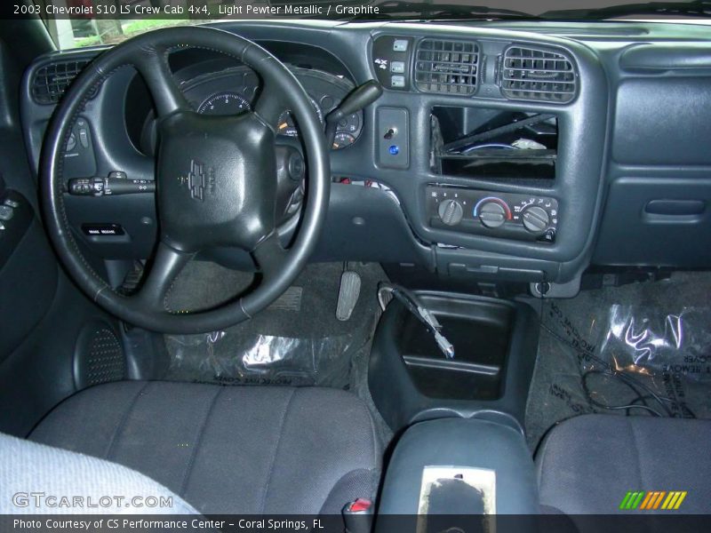 Light Pewter Metallic / Graphite 2003 Chevrolet S10 LS Crew Cab 4x4