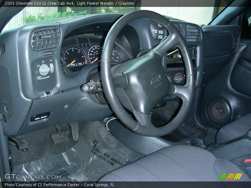 Light Pewter Metallic / Graphite 2003 Chevrolet S10 LS Crew Cab 4x4