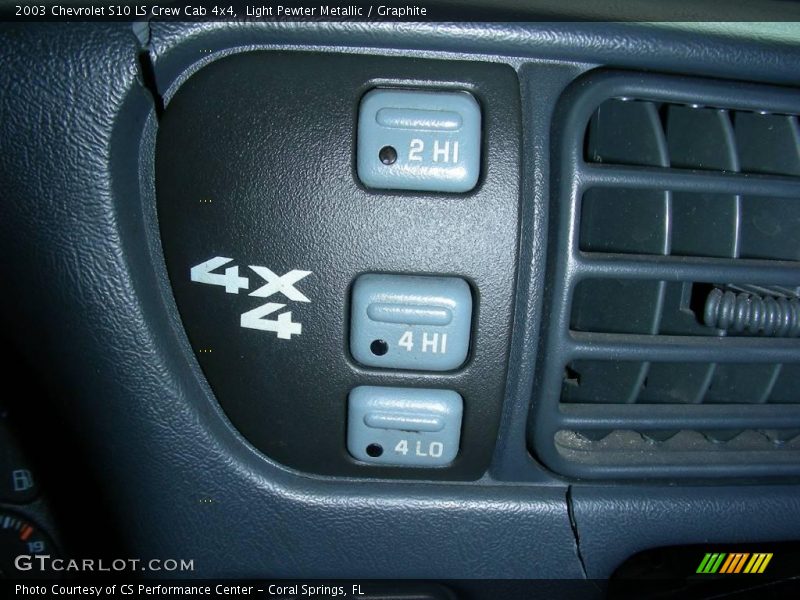 Light Pewter Metallic / Graphite 2003 Chevrolet S10 LS Crew Cab 4x4