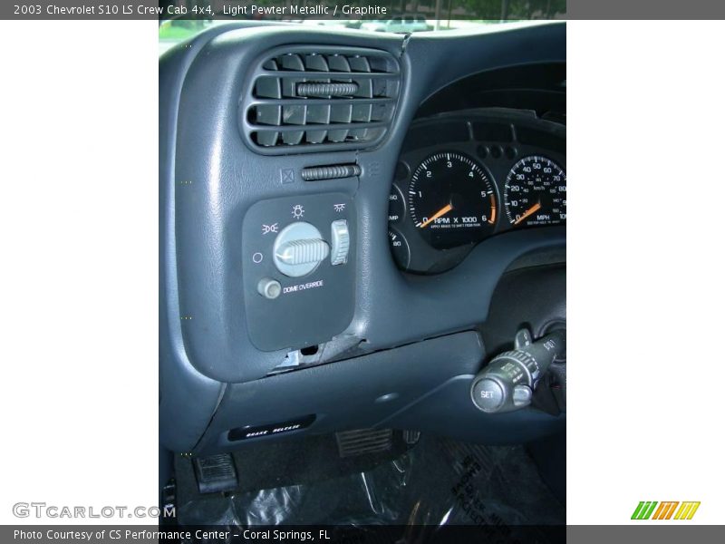 Light Pewter Metallic / Graphite 2003 Chevrolet S10 LS Crew Cab 4x4