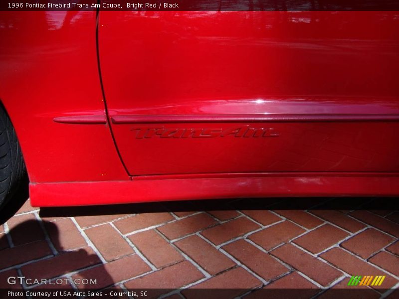 Bright Red / Black 1996 Pontiac Firebird Trans Am Coupe