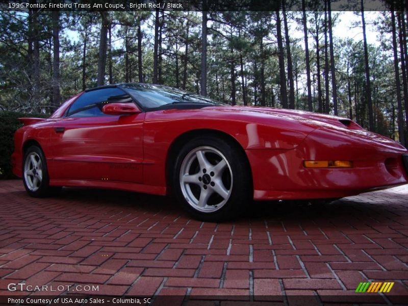 Bright Red / Black 1996 Pontiac Firebird Trans Am Coupe