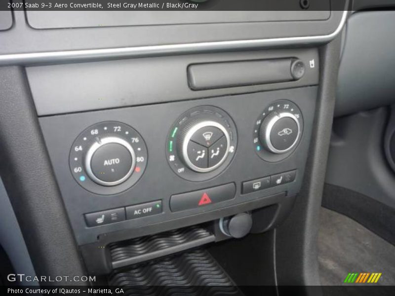 Steel Gray Metallic / Black/Gray 2007 Saab 9-3 Aero Convertible