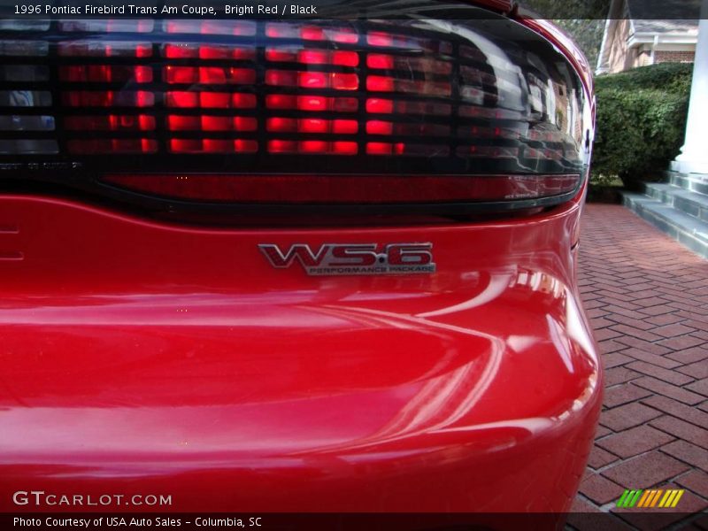Bright Red / Black 1996 Pontiac Firebird Trans Am Coupe