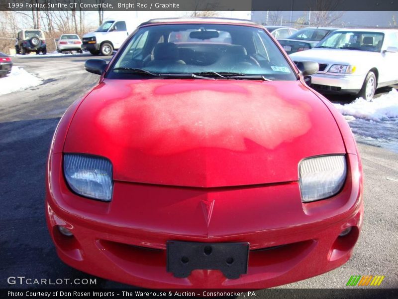 Bright Red / Graphite 1999 Pontiac Sunfire GT Convertible