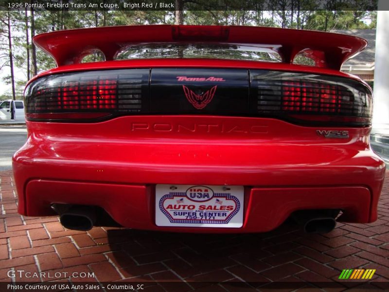 Bright Red / Black 1996 Pontiac Firebird Trans Am Coupe