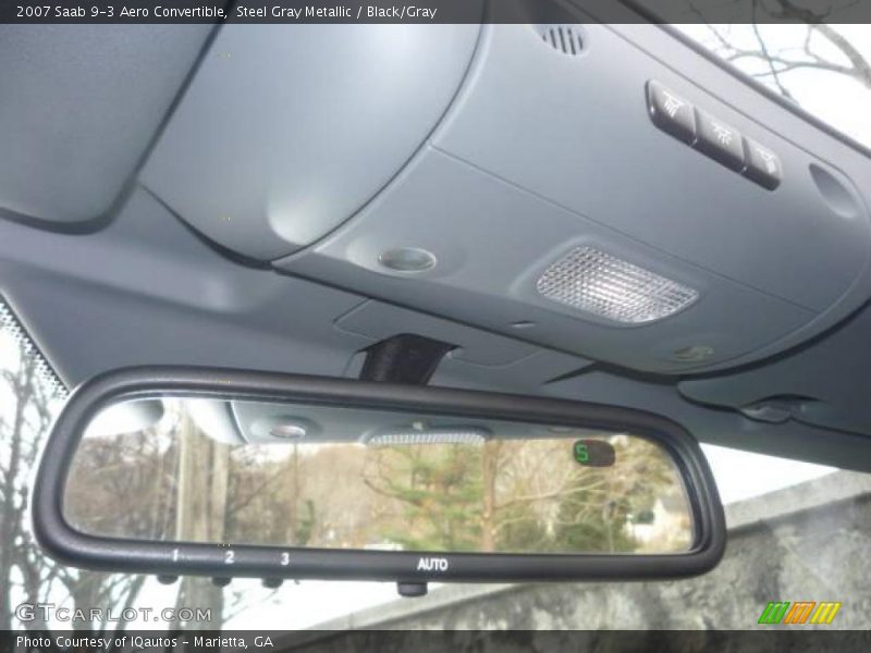 Steel Gray Metallic / Black/Gray 2007 Saab 9-3 Aero Convertible