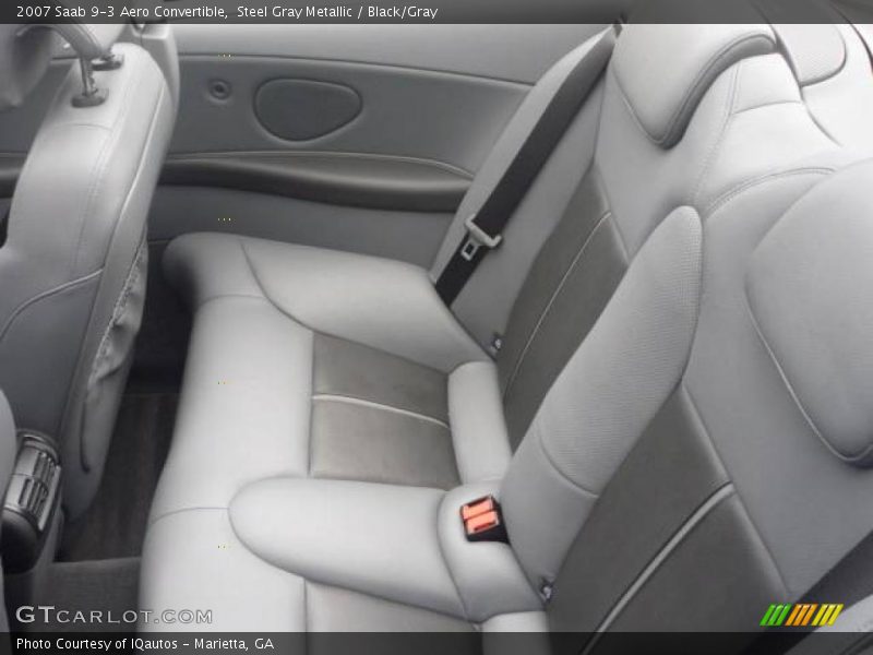 Steel Gray Metallic / Black/Gray 2007 Saab 9-3 Aero Convertible