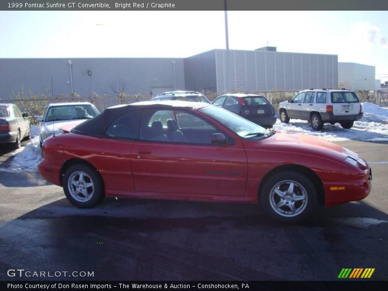 Bright Red / Graphite 1999 Pontiac Sunfire GT Convertible