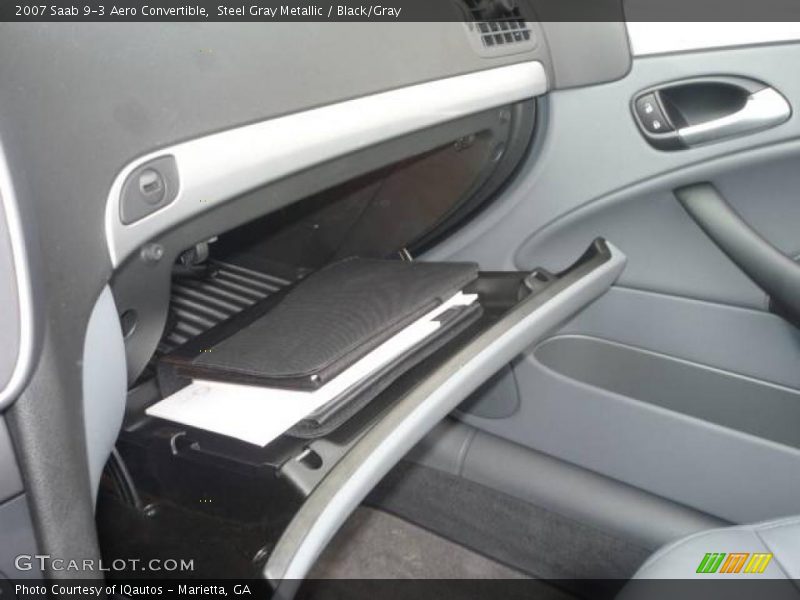 Steel Gray Metallic / Black/Gray 2007 Saab 9-3 Aero Convertible