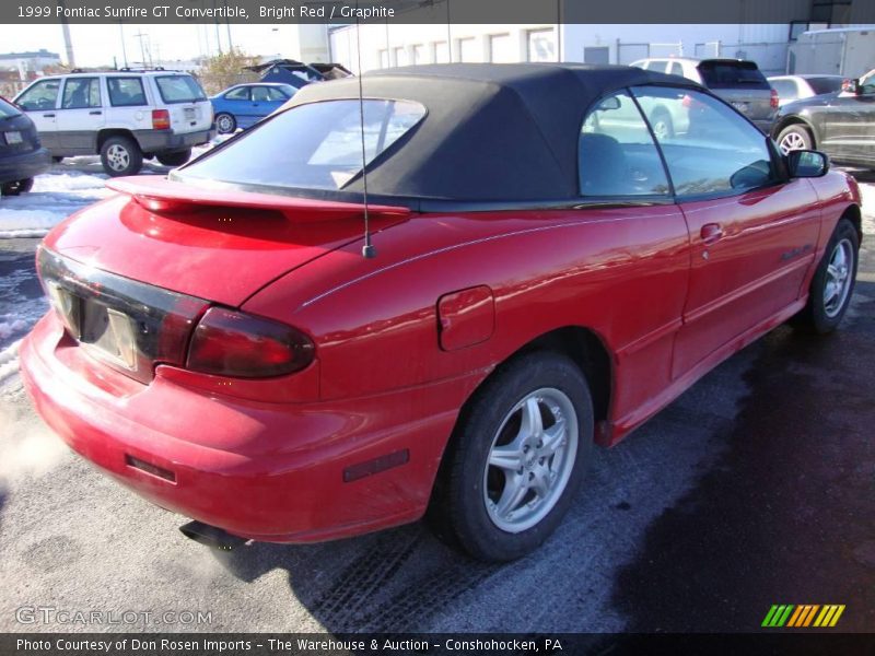 Bright Red / Graphite 1999 Pontiac Sunfire GT Convertible