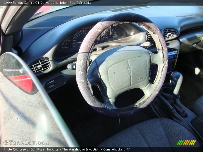 Bright Red / Graphite 1999 Pontiac Sunfire GT Convertible