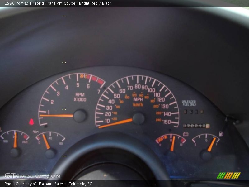 Bright Red / Black 1996 Pontiac Firebird Trans Am Coupe