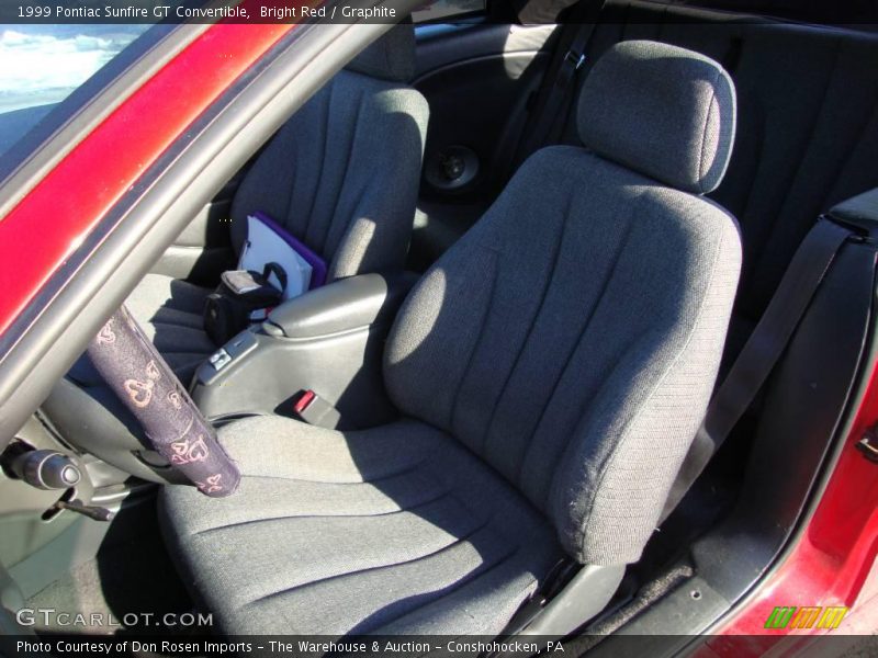 Bright Red / Graphite 1999 Pontiac Sunfire GT Convertible