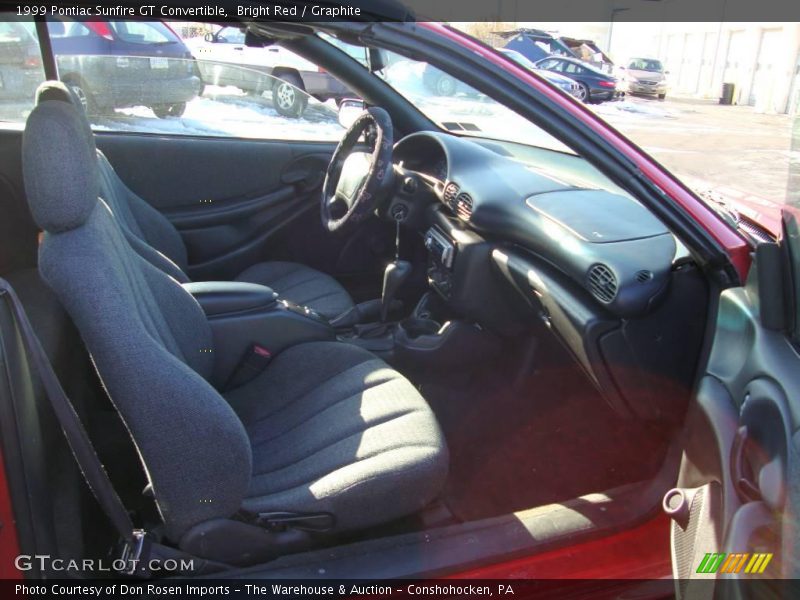 Bright Red / Graphite 1999 Pontiac Sunfire GT Convertible