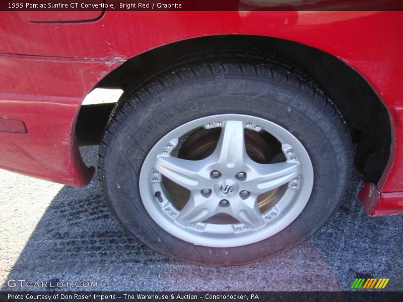 Bright Red / Graphite 1999 Pontiac Sunfire GT Convertible